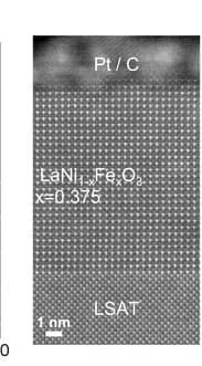 Open access visualization of Microscopy, HAADF, STEM, LaNi1-xFexO3 Film