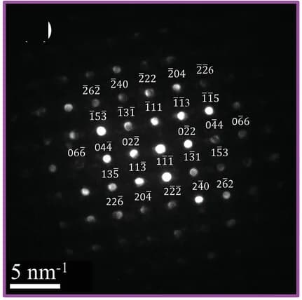 Open access visualization of Microscopy, Electron Diffraction Pattern