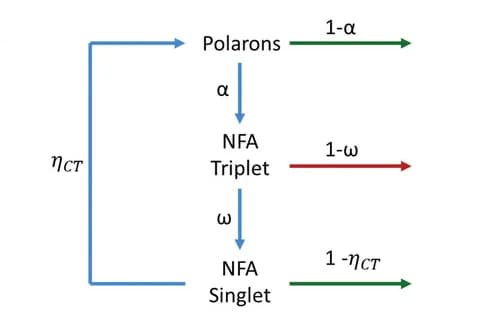 Open access visualization of Workflow, Flowchart, Decay channels, Polaron, Current density