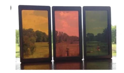 Open access visualization of Photo, CdTe Minimodules, Color Spectrum, Light Absorption, Reflecting Elements