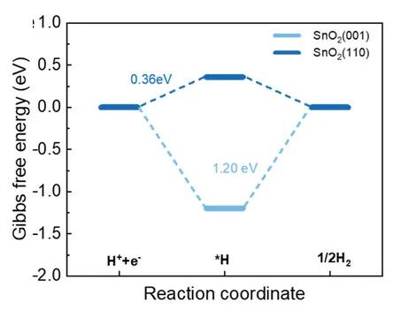 Open access visualization of Line Plot, Line Step, Gibbs Free Energy, HER, SnO2(110)