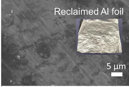 Open access visualization of Microscopy, Photo, Surface Morphologies, Reclaimed Aluminum, Current Collectors