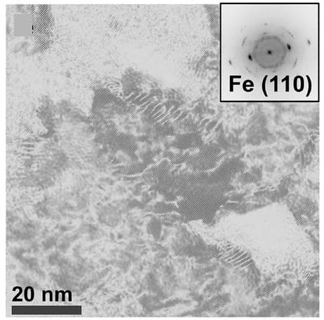 Open access visualization of Microscopy, iFFT, 110 Reflection, Paracrystalline, Layered Fe