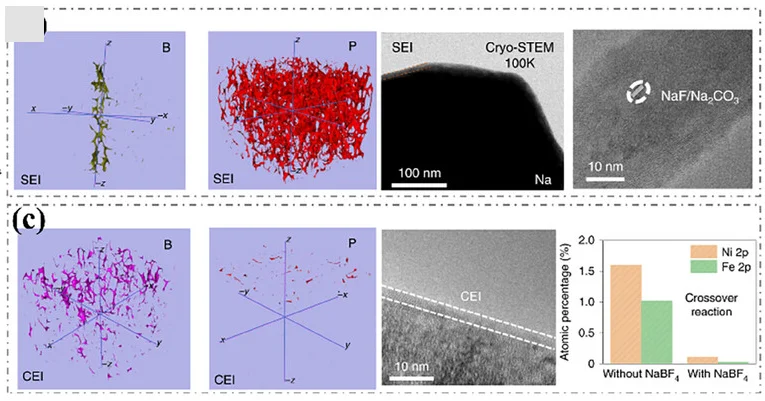 Open access visualization of Microscopy, Bar Plot, 3D Plot, TOF-SIMS, Na SEI