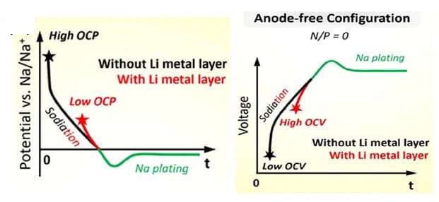 Open access visualization of Line Plot, Li Metal Layer, Initial Cycling, AFNMBs