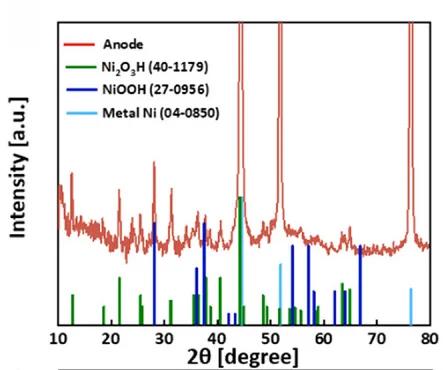 Open access visualization of Line Plot, Bar Plot, XRD Pattern, Ni Anode, AST Cycles