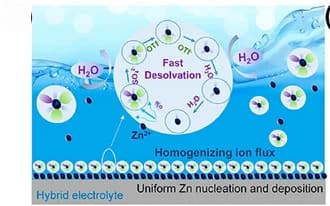 Open access visualization of Illustration, Workflow, Zinc Deposition, Electrolyte