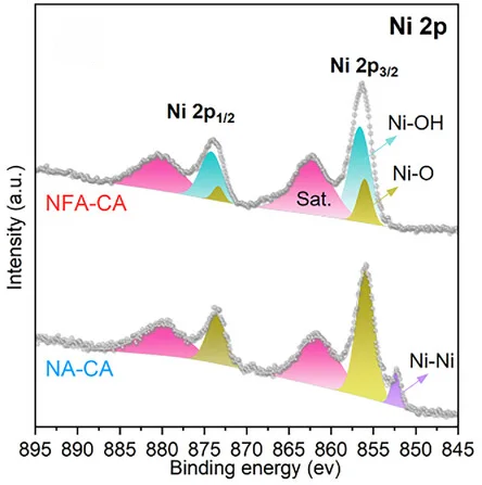 Open access visualization of Line Plot, Density Plot, XPS, Ni 2p, Spectra