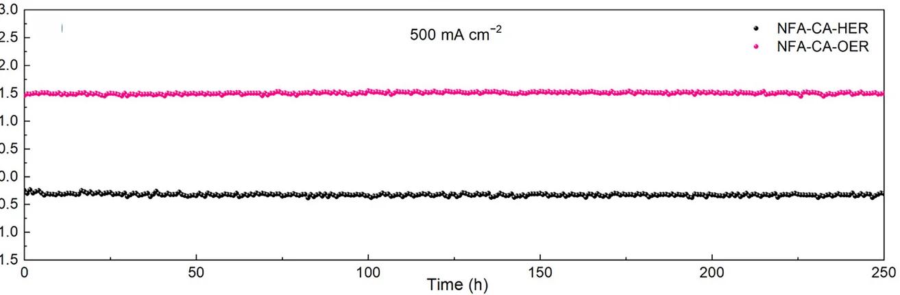 Open access visualization of Line Plot, Stability Test, OER, HER, NFA-CA
