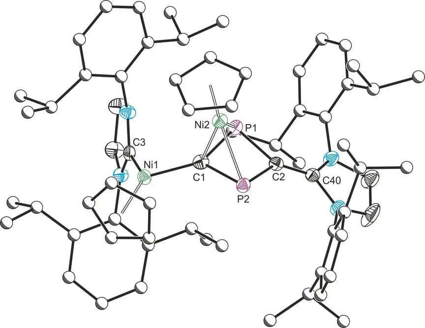 Open access visualization of Chemical Structure, Solid-state structure, Anisotropic displacement ellipsoids, Bond Lengths, Bond Angles
