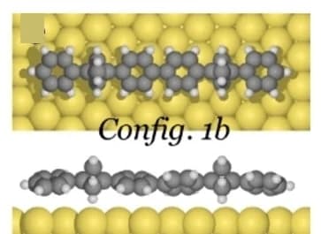 Open access visualization of Chemical Structure, Optimized model, Covalent dimer, Au(111)