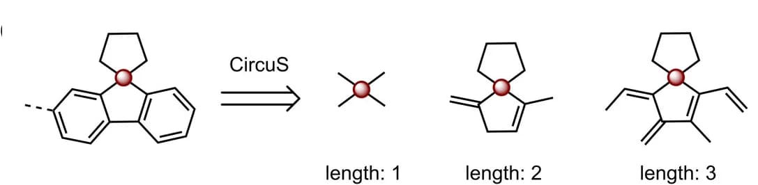 Open access visualization of Chemical Structure, Illustration, Fragments, CircuS, Atoms