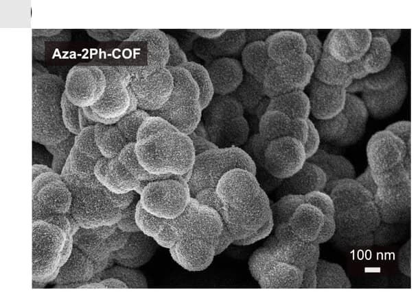 Open access visualization of Microscopy, SEM, Aza-2Ph-COF