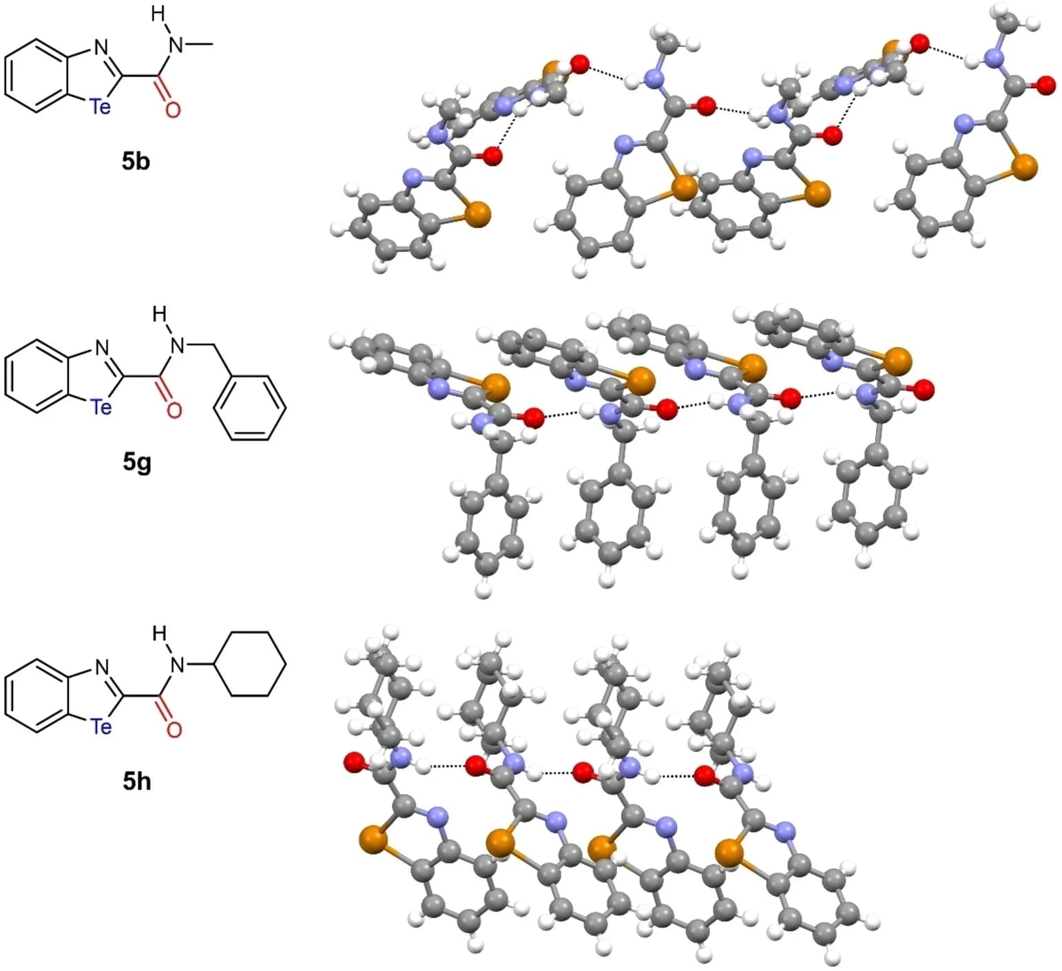 Open access visualization of Chemical Structure, Structural Formula, Molecular Structures, Solid State, Intermolecular Interactions