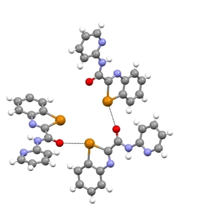Open access visualization of Chemical Structure, Molecular Interactions, Benzotellurazole