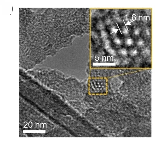 Open access visualization of Microscopy, TEM Images, 2D-NT-COF, High Resolution TEM