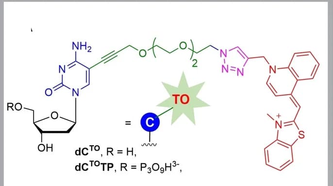 Open access visualization of Chemical Structure, Thiazole orange, Nucleoside, dCTO, Triphosphate