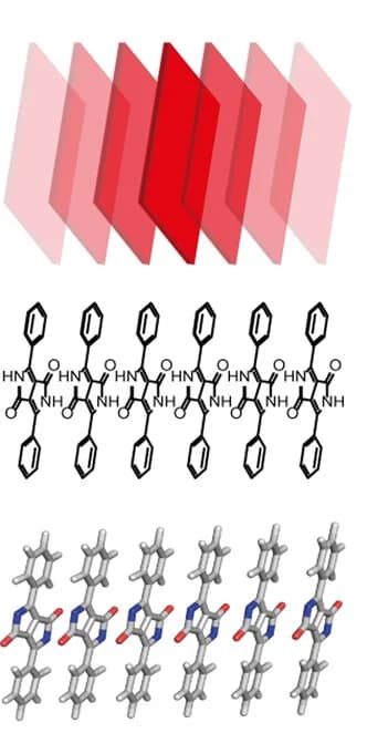 Open access visualization of Chemical Structure, DPP Dyes, Pigment, Solid-state Structure
