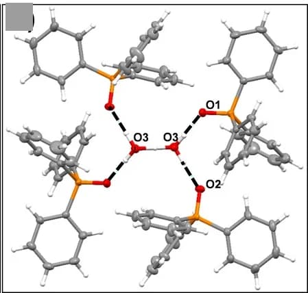 Open access visualization of Chemical Structure, Hydrogen-Bonding, H5O2+, TPPO