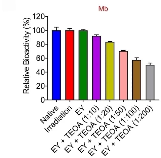 Open access visualization of Bar Plot, Error Bars, Hen Egg White Lysozyme, LYS, Bovine Serum Albumin