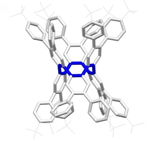 Open access visualization of Chemical Structure, Single Crystal Structure, Side-View, Annulene Structure