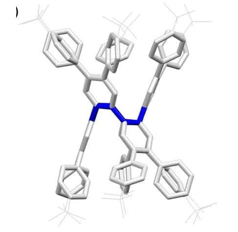 Open access visualization of Chemical Structure, Single Crystal Structure, Side-View, Annulene Structure