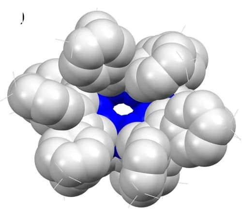 Open access visualization of Chemical Structure, Space-Filling Model, Central Cavity, Annulene Structure, Single Crystal Structure