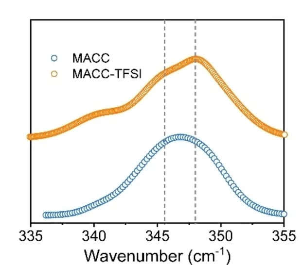 Open access visualization of Line Plot, Raman Spectra, MACC, MACC-TFSI