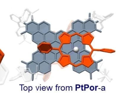 Open access visualization of Chemical Structure, Top View, PtPor-a