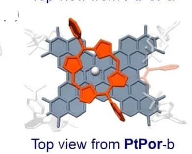 Open access visualization of Chemical Structure, Top View, PtPor-b
