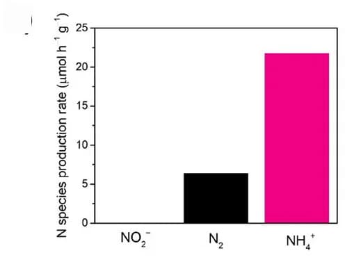 Open access visualization of Bar Plot, Nitrogen Species, Photocatalytic Nitrate Reduction, Platinum Single Atoms, Titania Nanotubes