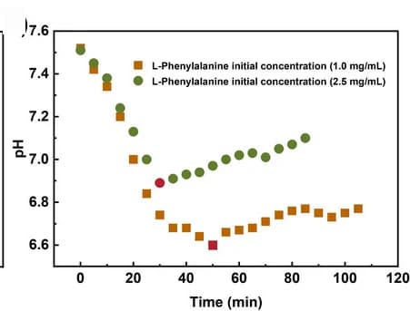 Open access visualization of Line Plot, L-Phenylalanine, HMC, Concentration, Glucose