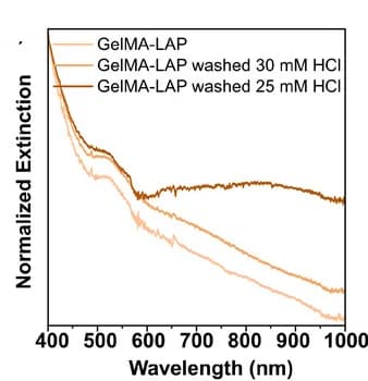 Open access visualization of Line Plot, Extinction Spectra, AuNSt Synthesis, GelMA-Ig, GelMA-LAP