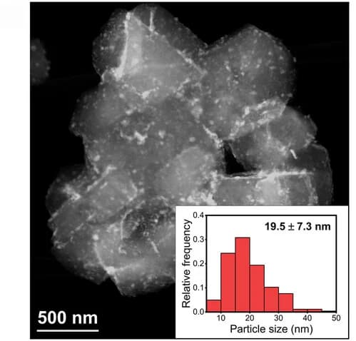 Open access visualization of Microscopy, Histogram, HAADF-STEM Image, EDX Elemental Mapping, Ni/Y Catalyst