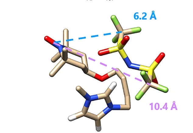Open access visualization of Chemical Structure, DFT, Conformer, [ILC4][NTf2], NO Bond