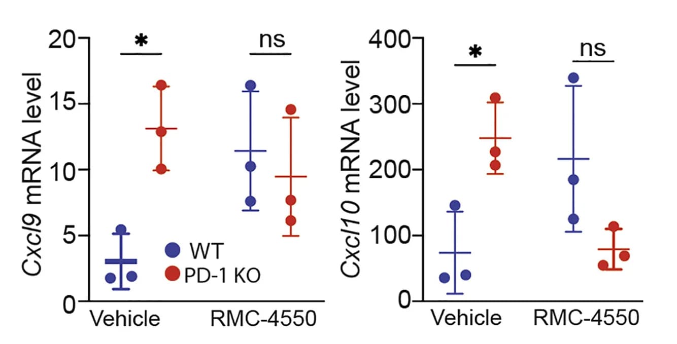 Open access visualization of Scatter Plot, Error Bars, qPCR, BMDM, WT BALB/c Mice