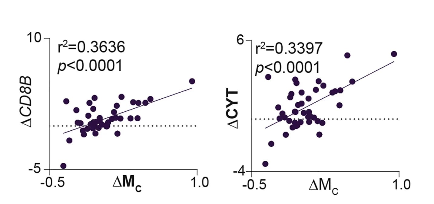 Open access visualization of Scatter Plot, Regression Plot, Correlation, Transcripts, Nivolumab