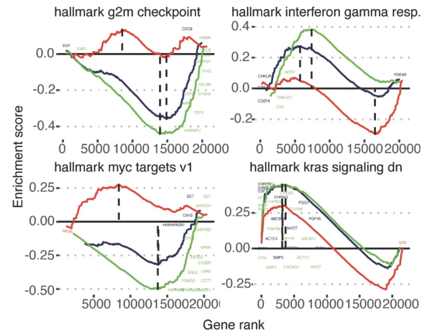Open access visualization of Line Plot, GSEA Rank Plots, Enrichment Directions, CTLA-4