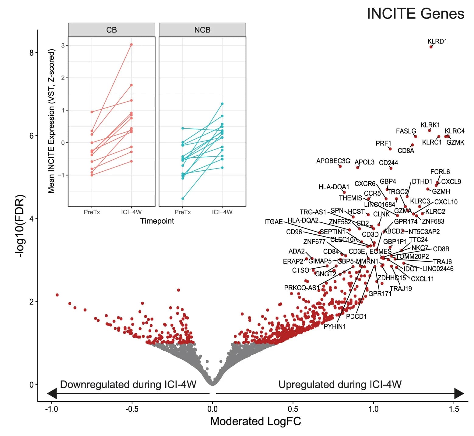 Open access visualization of Scatter Plot, Line Plot, Volcano Plot, Differential Expression, Biopsies