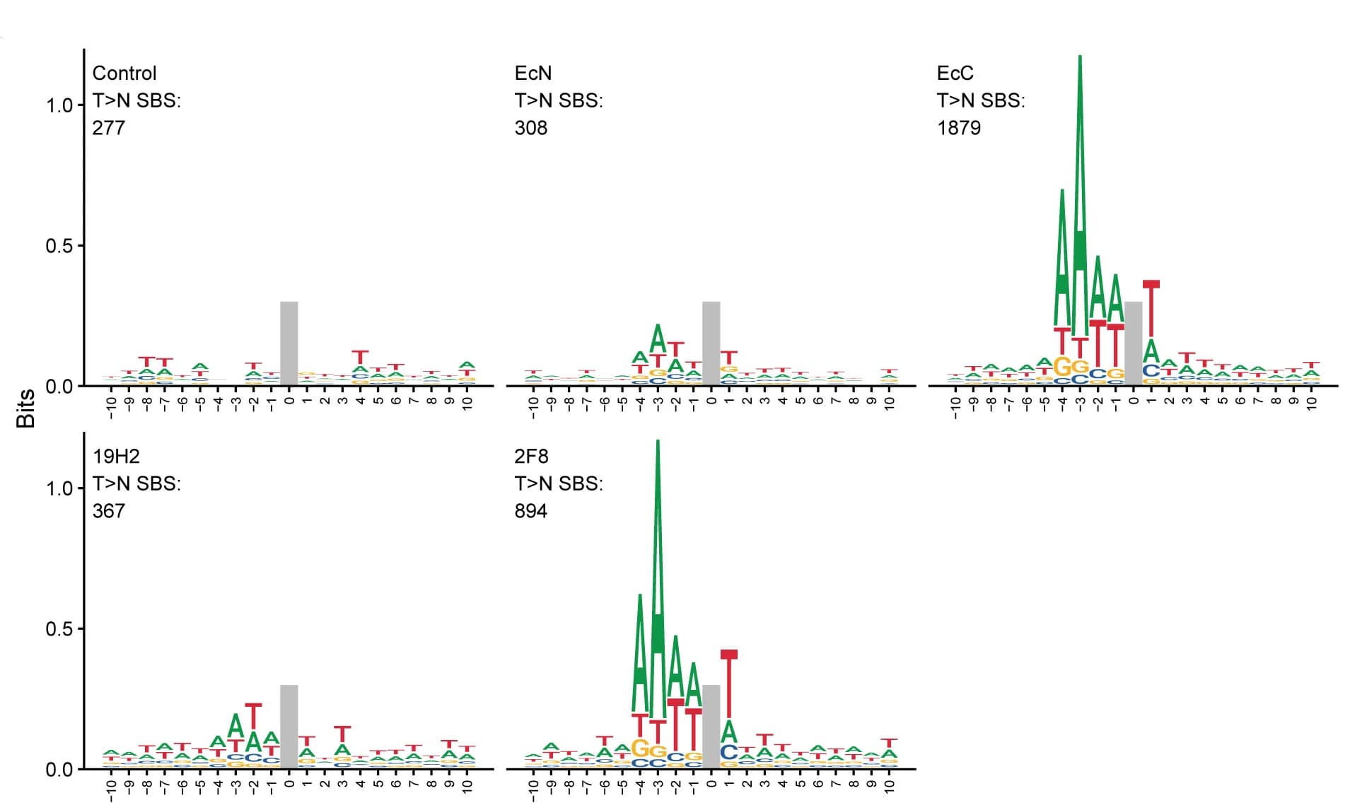 Open access visualization of Bar Plot, Line Plot, Sequence Logo, Mutations, Bases