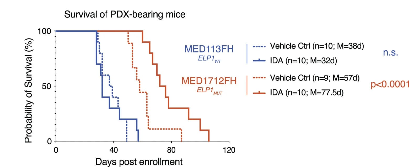Open access visualization of Line Step, Survival Curve, Survival Curves, PDX-Bearing Mice, Vehicle