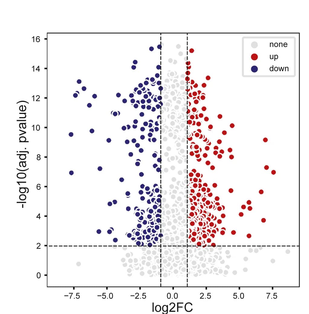 Open access visualization of Volcano Plot, Scatter Plot, Volcano Plots, Proteins, Cortex