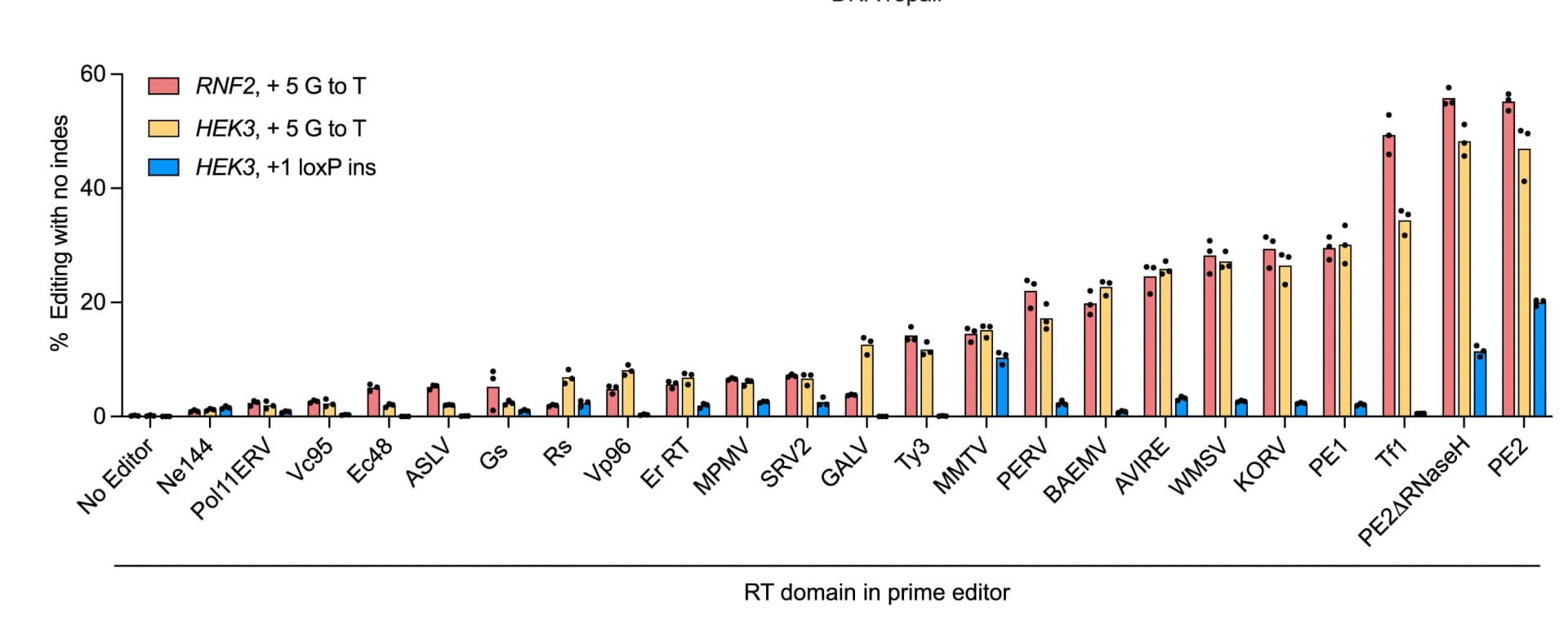 Open access visualization of Bar Plot, Clustered, Scatter Plot, Mammalian Activity, Reverse Transcriptases