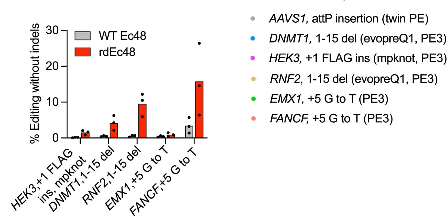 Open access visualization of Bar Plot, Scatter Plot, Ec48 Triple Mutant Variant, rdEc48, Wild-type Counterpart