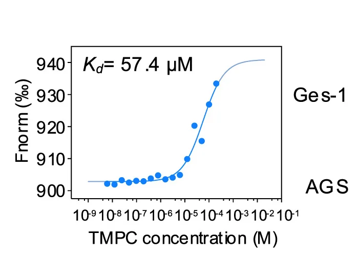 Open access visualization of Scatter Plot, Regression Plot, Microscale Thermophoresis, MST Analysis, TMPC Protein