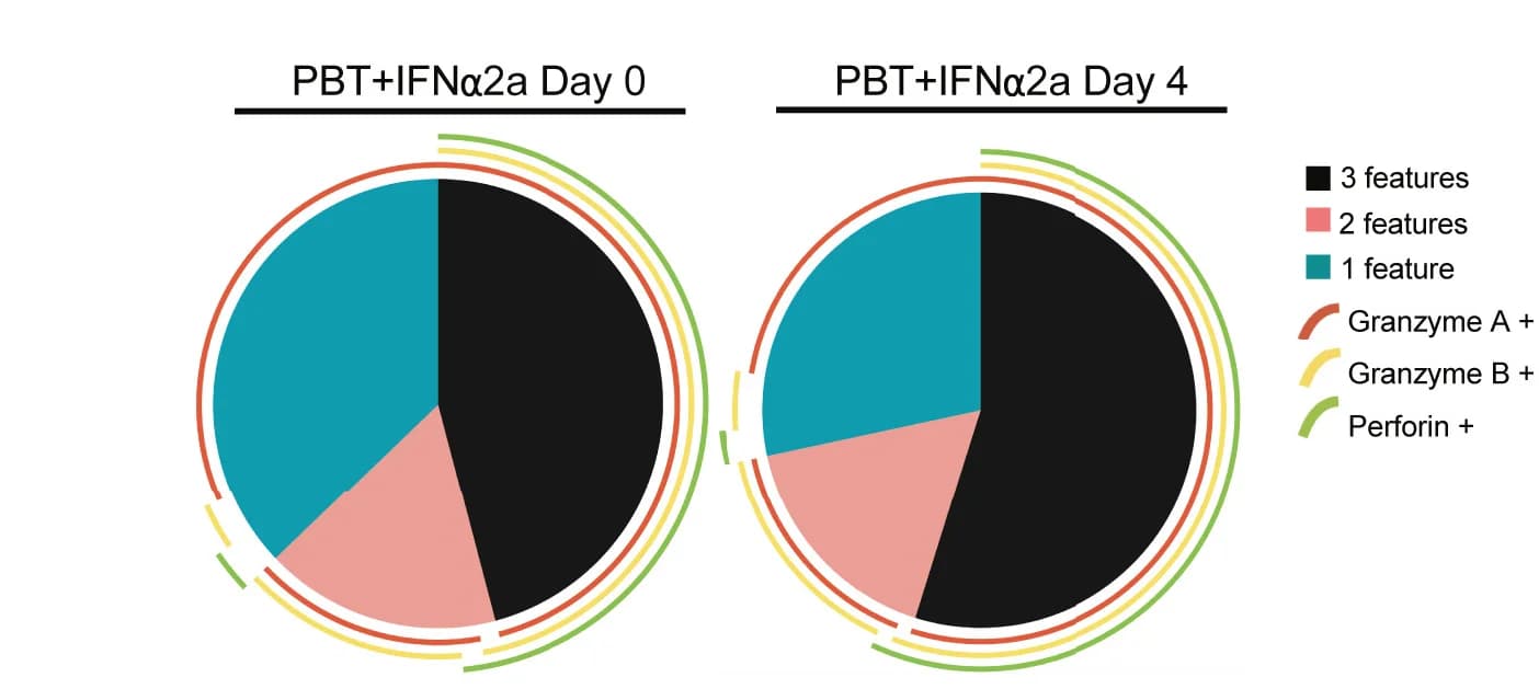 Open access visualization of Pie Chart, Donut Chart, SPICE diagrams, CD8+ T Cells, Granzyme A