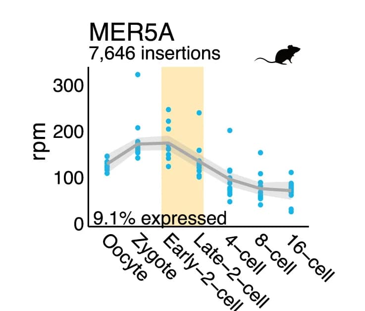 Open access visualization of Line Plot, Scatter Plot, Error Bars, Expression Levels, MER5A