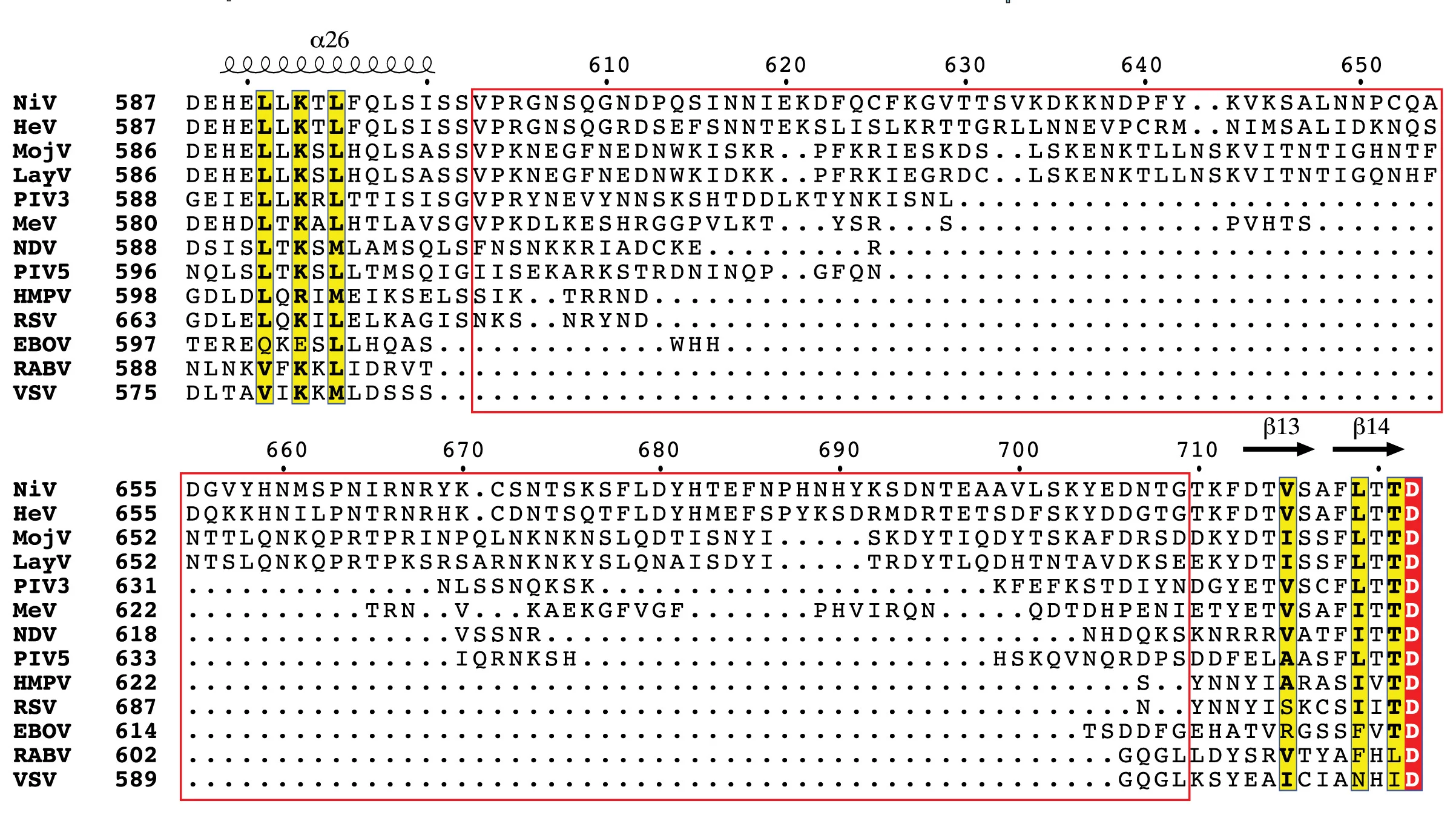 Open access visualization of Illustration, Sequence Alignment, Palm Insert, nsNSV L Proteins