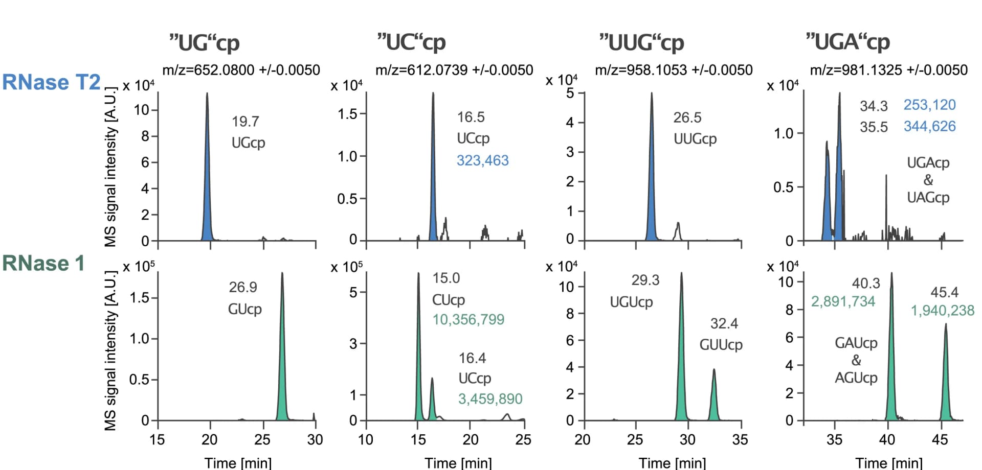 Open access visualization of Line Plot, Fragments, Nucleotide Composition, LC-MS, MS Peaks