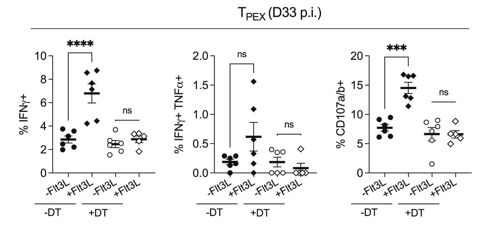Open access visualization of Scatter Plot, Error Bars, T Cells, Viral Load, Spleen